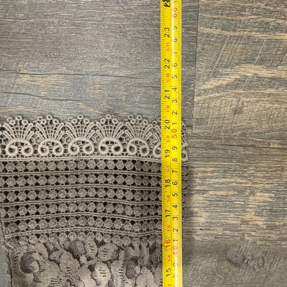 Style&Co Tan Lace Overlay Dress Size Small - Picture 6 of 10